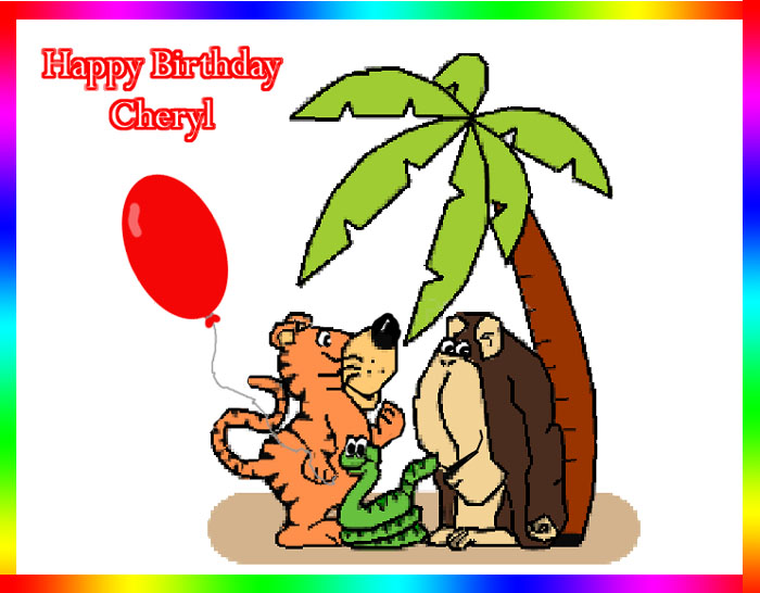 HAPPY BIRTHDAY CHERYL (BINGLE BEARS) / General / Teddy Talk.